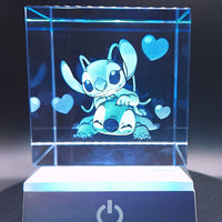 Stitch 3D Hologram Cube